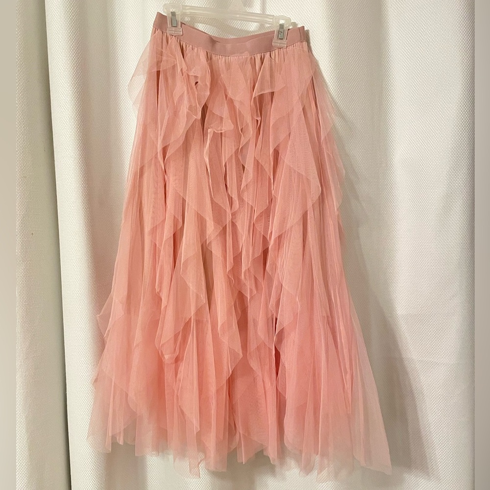 Elegant Pink Tulle Skirt
